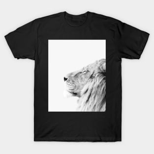 Minimal lion print T-Shirt